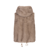 Soft Beige Faux Fur Gillet